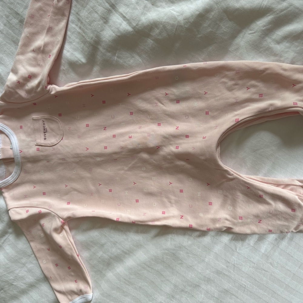 Givenchy Pink Cozy Footies One Piece